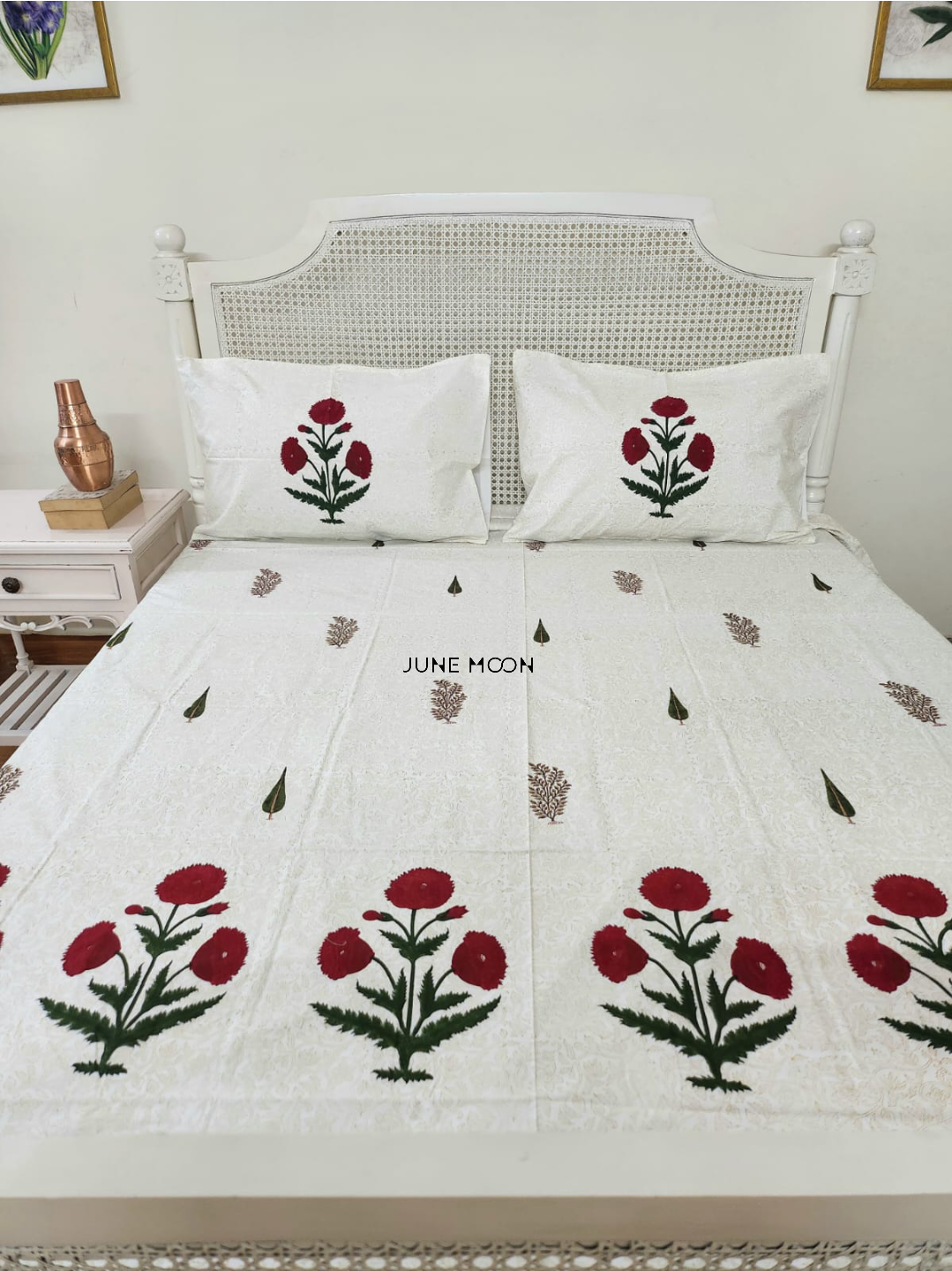 Mehreen - Block Printed Bedsheet Set