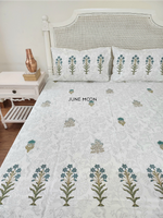 Load image into Gallery viewer, Uphaar - Block Printed Bedsheet Set (Thick Cotton)
