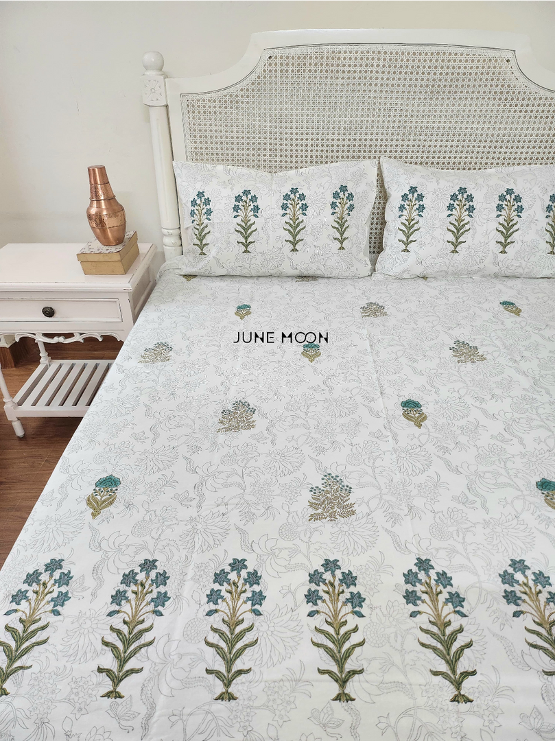 Uphaar - Block Printed Bedsheet Set (Thick Cotton)