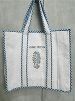 Load image into Gallery viewer, Roza - Block Printed Tote Bag
