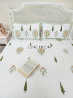 Load image into Gallery viewer, Women of Spring - Block Printed Bedsheet Set
