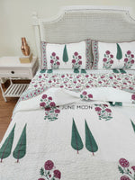 Load image into Gallery viewer, Rose Blush - Quilted Bedcover Set
