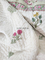 Load image into Gallery viewer, Princess Petals - Block Printed Muslin Quilt
