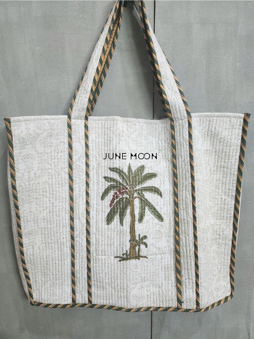 Roza - Block Printed Tote Bag