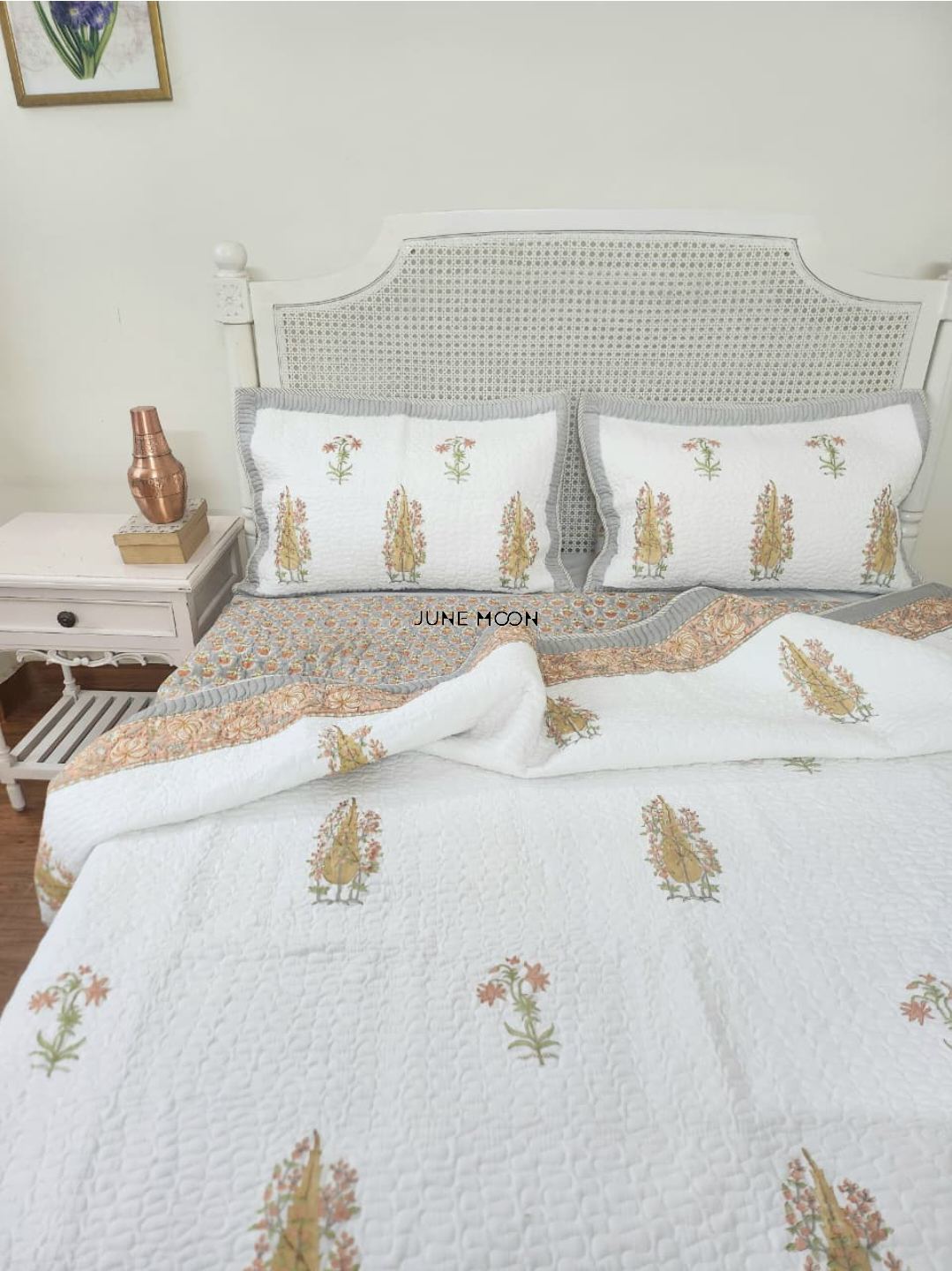 Mandarin Garden - Quilted Bedcover Set