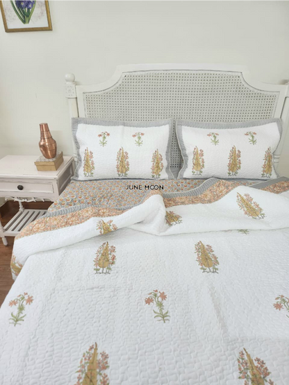 Mandarin Garden - Quilted Bedcover Set