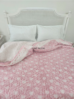 Load image into Gallery viewer, Shaam Gulaabi - Block Printed Muslin Quilt
