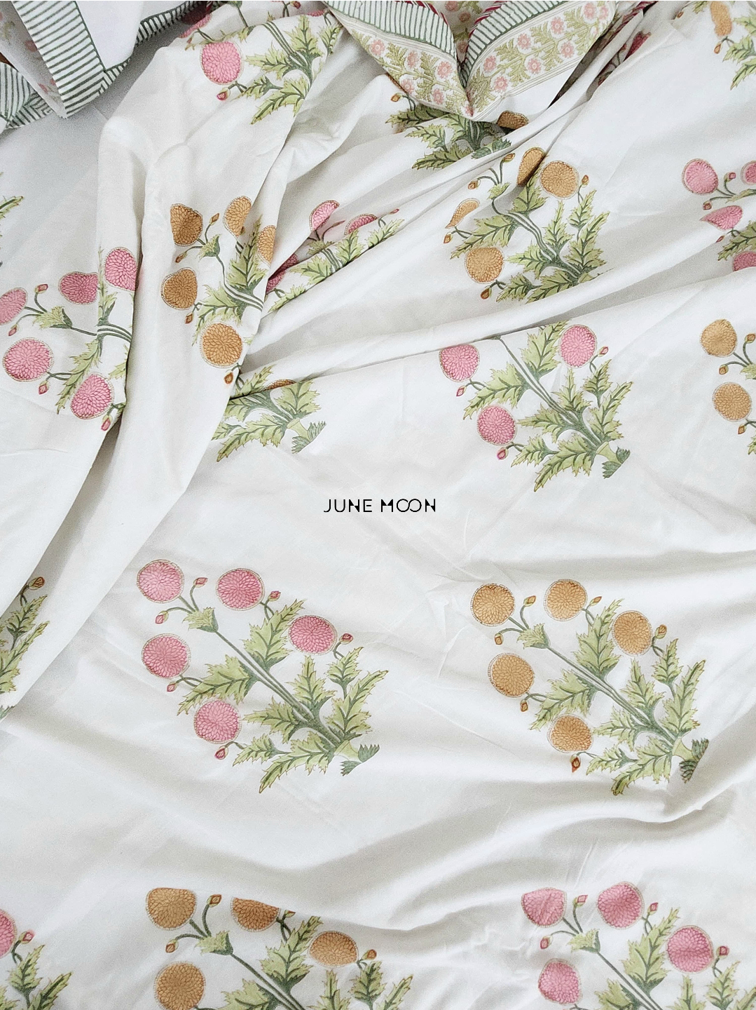 Evening In Rome - Block Printed Muslin Dohar
