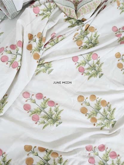 Evening In Rome - Block Printed Muslin Dohar