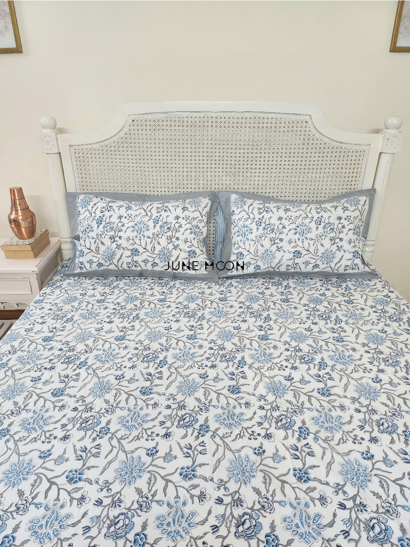 Nehar - Block Printed Bedsheet Set