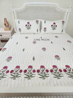 Load image into Gallery viewer, Zehnaseeb - Block Printed Bedsheet Set
