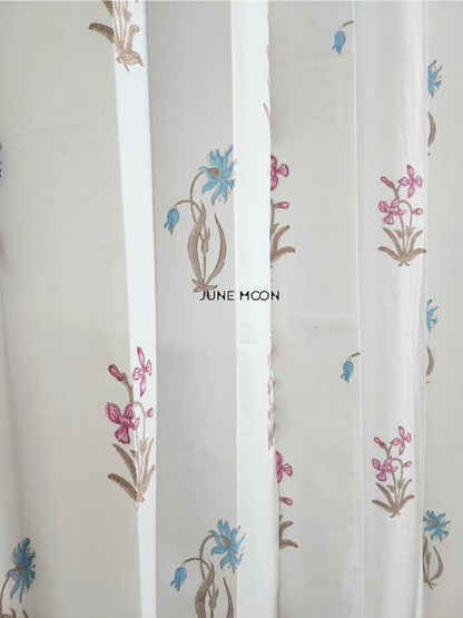 Song of Hope - Block Printed Curtains
