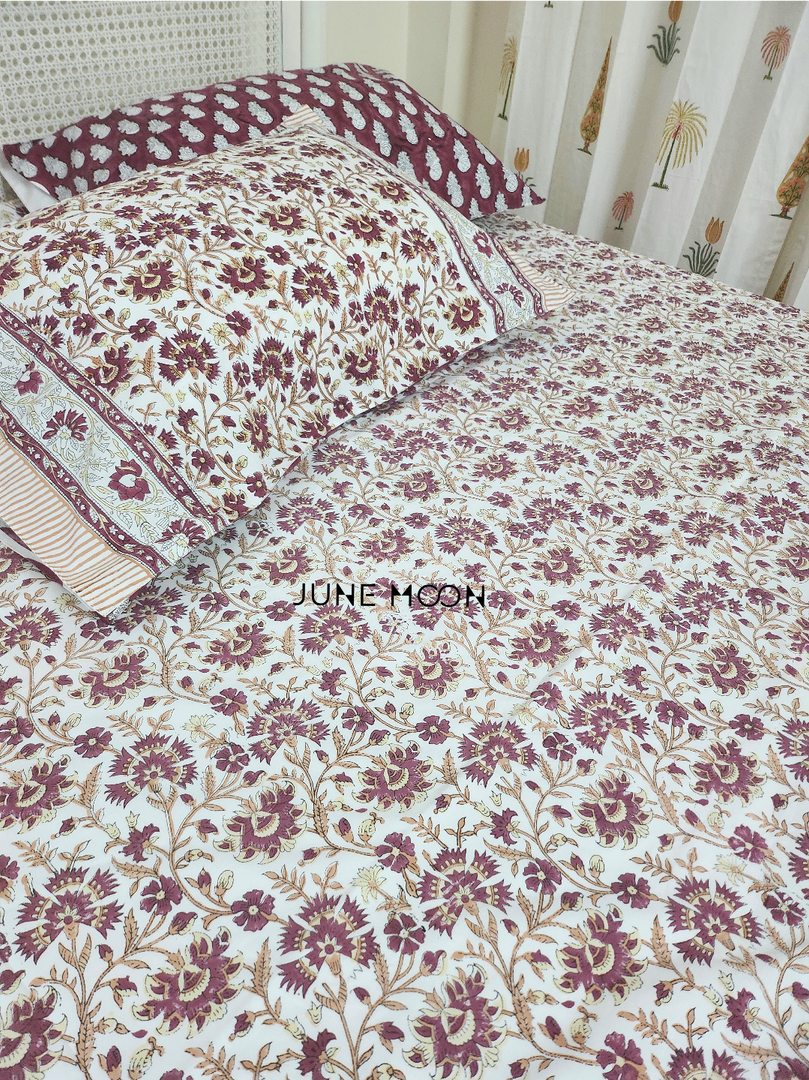 Gehna - Block Printed Bedsheet Set