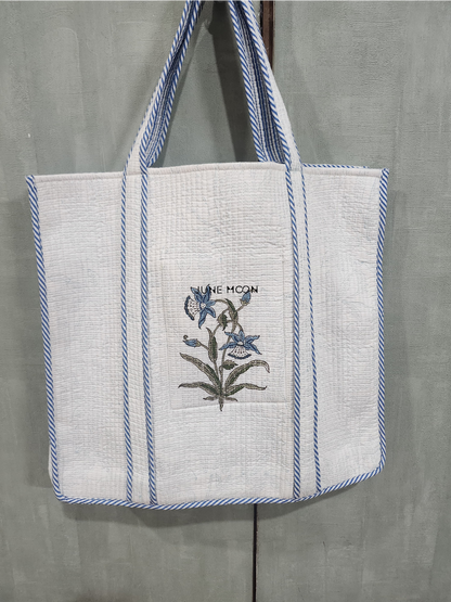 Roza - Block Printed Tote Bag