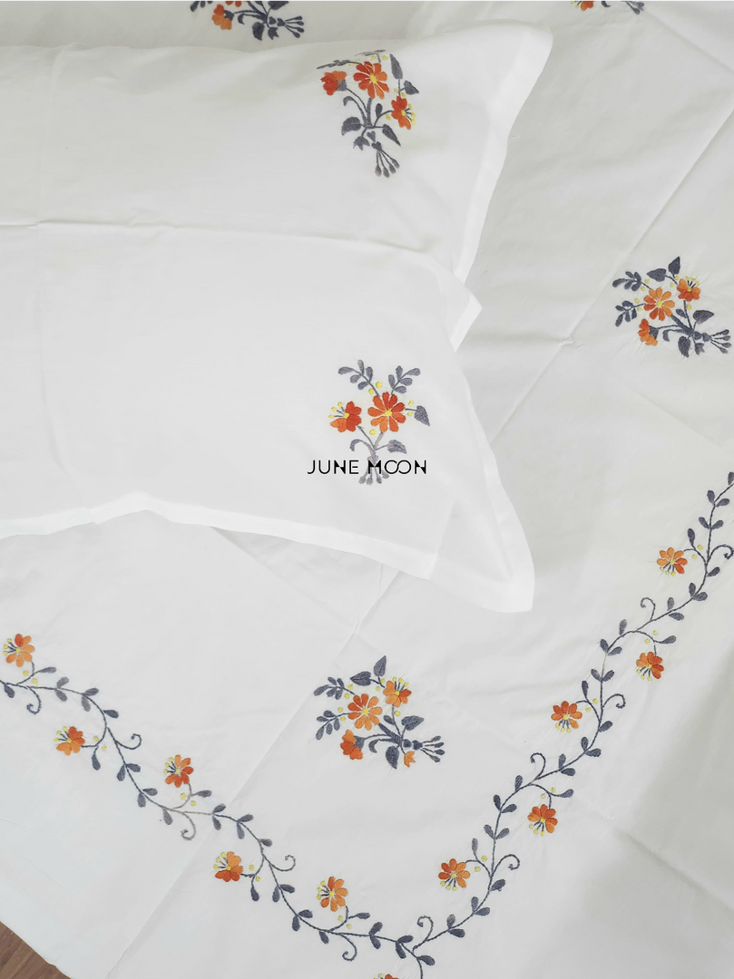 Sienna - Embroidered Bedsheet Set