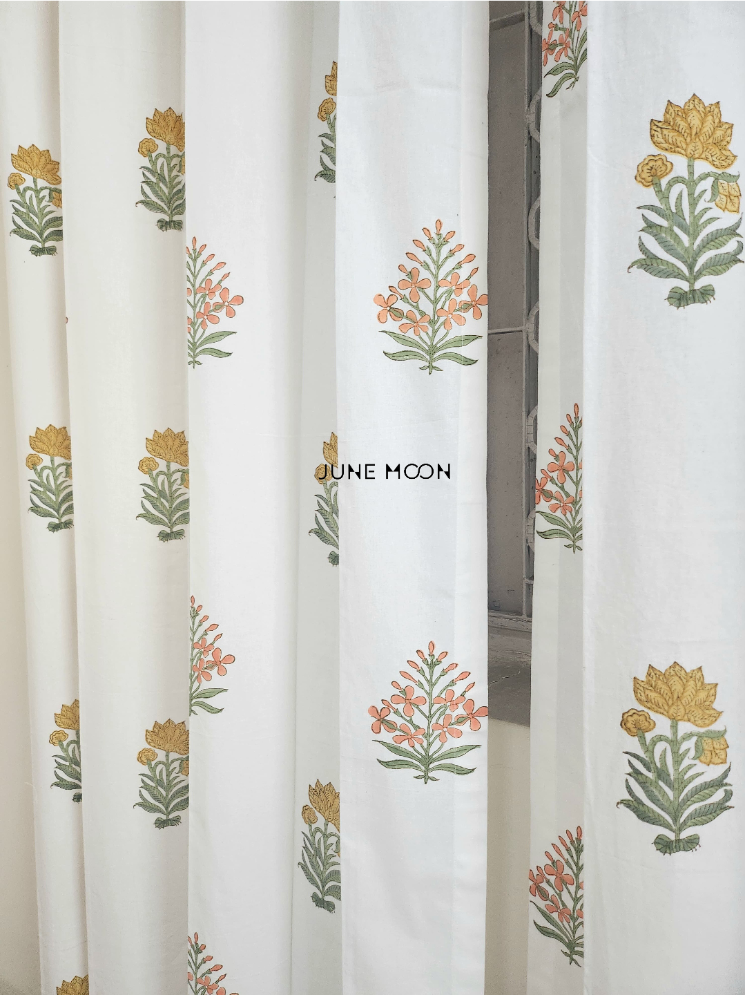 Gold Dust - Block Printed Curtains
