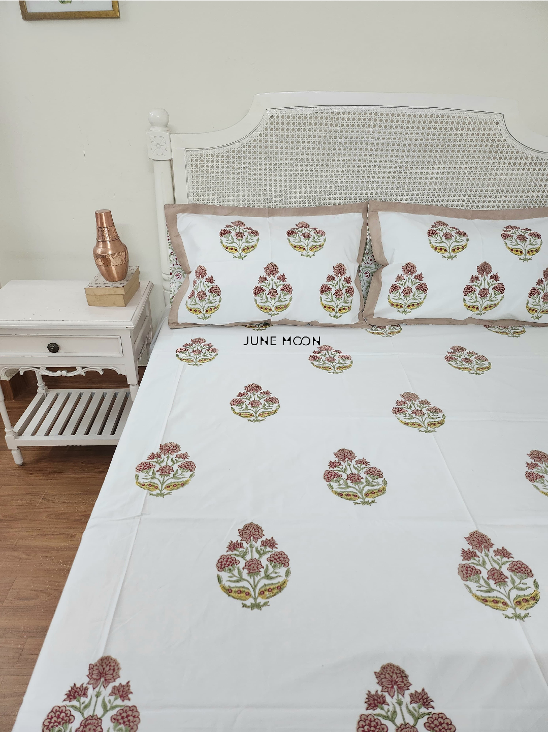 Rustic Terrace - Block Printed Bedsheet Set