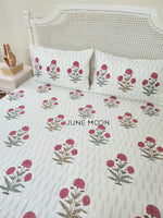 Load image into Gallery viewer, Kusum - Block Printed Bedsheet Set
