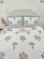 Load image into Gallery viewer, Floresta - Block Printed Muslin Quilt