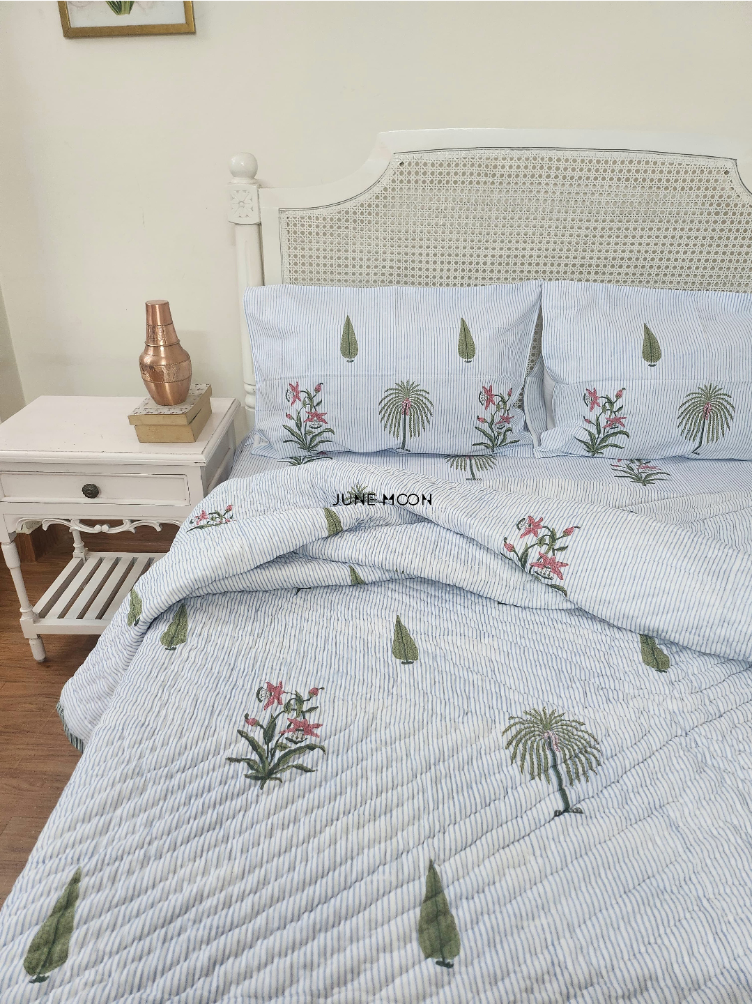 Rimjhim - Block Printed Muslin Quilt