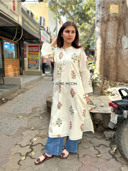 Aizah - Block Printed Kurta