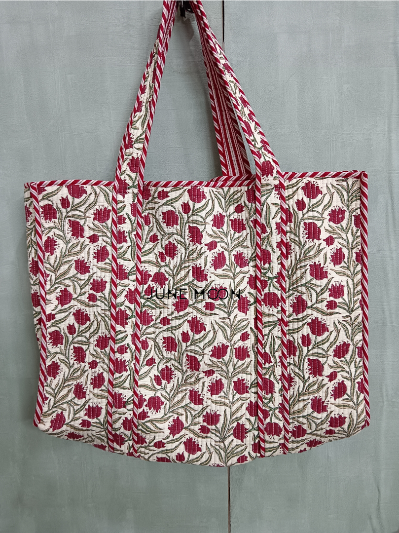 Roza - Block Printed Tote Bag