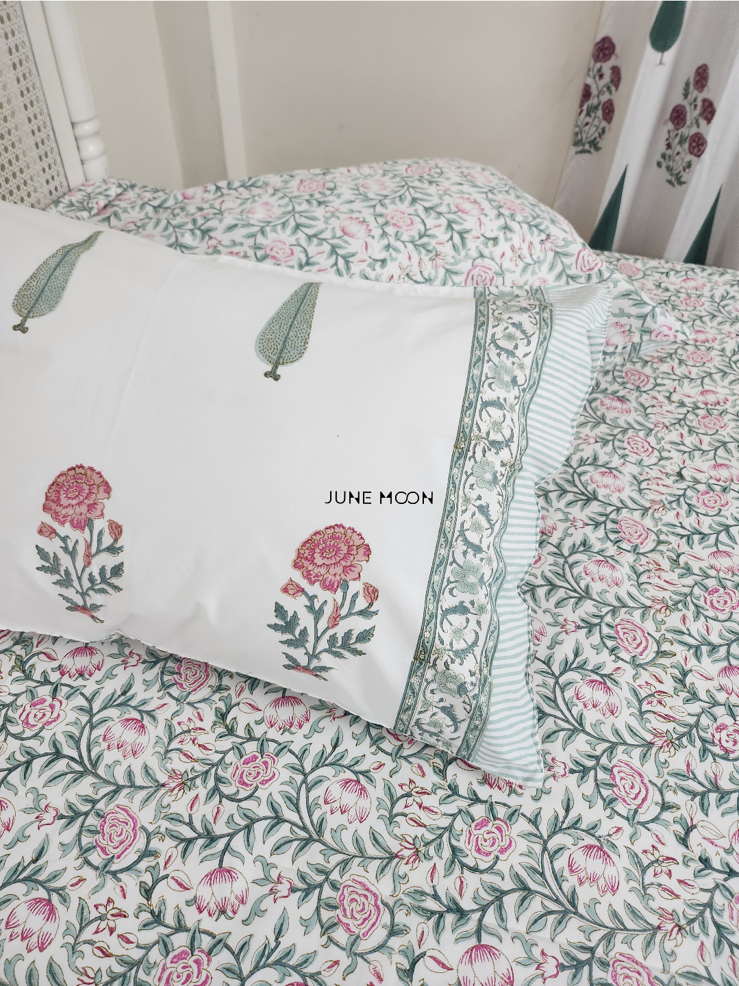 Bahaar - Block Printed Bedsheet Set