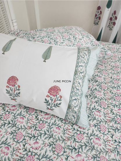 Bahaar - Block Printed Bedsheet Set