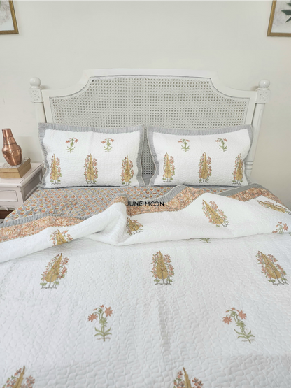 Mandarin Garden - Quilted Bedcover Set