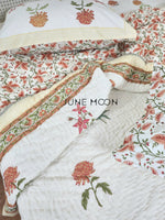 Load image into Gallery viewer, Candied Sun - Block Printed Muslin Quilt
