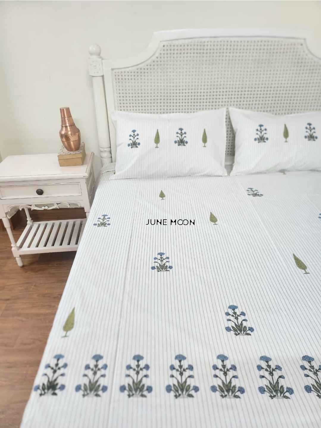 Tara - Block Printed Bedsheet Set