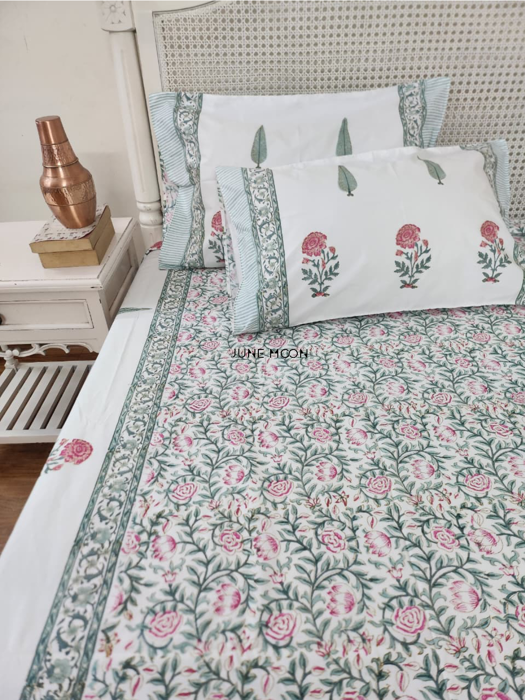 Bahaar - Block Printed Bedsheet Set