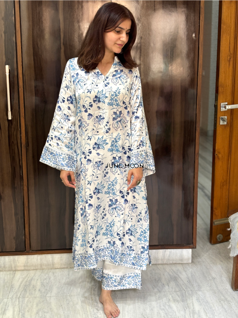 Chaandni - Block Printed Set of Kurta & Pants