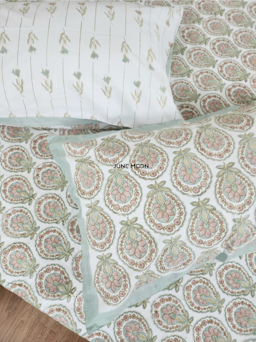 Summer House - Block Printed Bedsheet Set