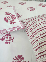 Load image into Gallery viewer, Berry Beautiful - Block Printed Bedsheet Set