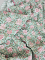 Load image into Gallery viewer, Sagewood - Block Printed Muslin Quilt
