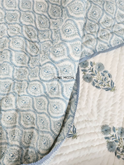 Sensing Serenity - Block Printed Muslin Quilt