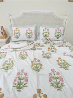 Load image into Gallery viewer, Evening In Rome - Set of Dohar &amp; Bedsheet

