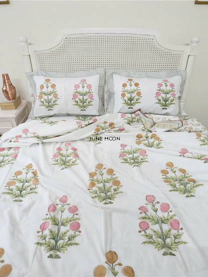 Evening In Rome - Block Printed Muslin Dohar