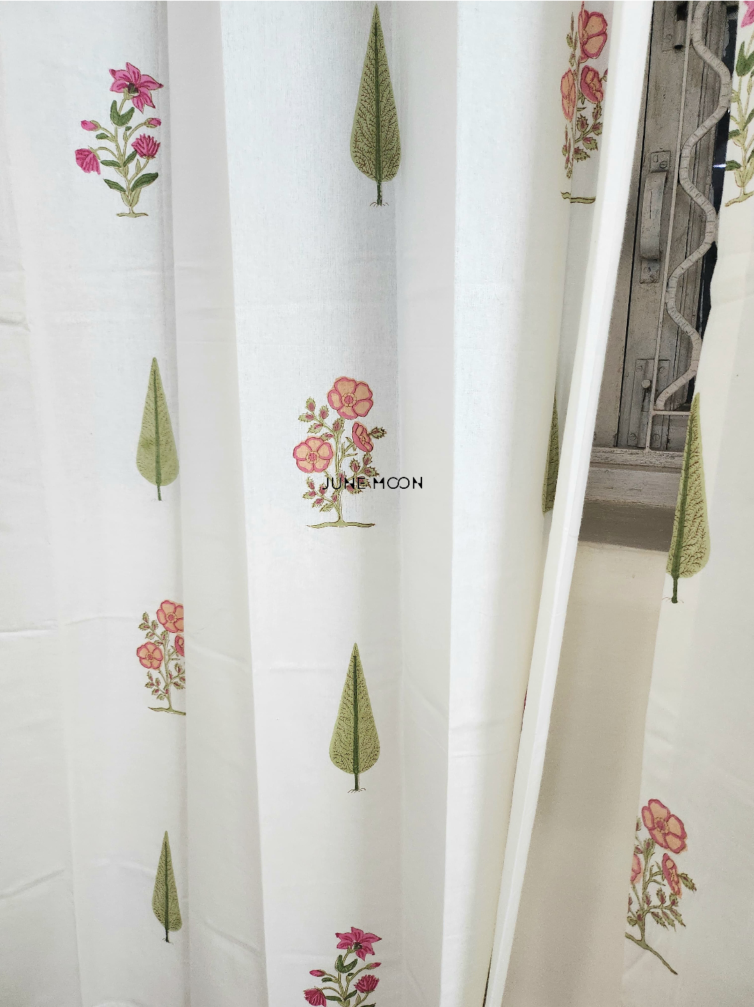 Summer Rouge - Block Printed Curtains