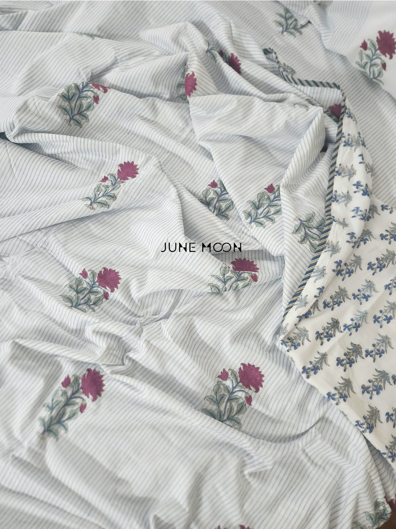 Piece of Moon - Block Printed Muslin Dohar