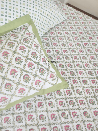 Manmohini - Block Printed Bedsheet Set
