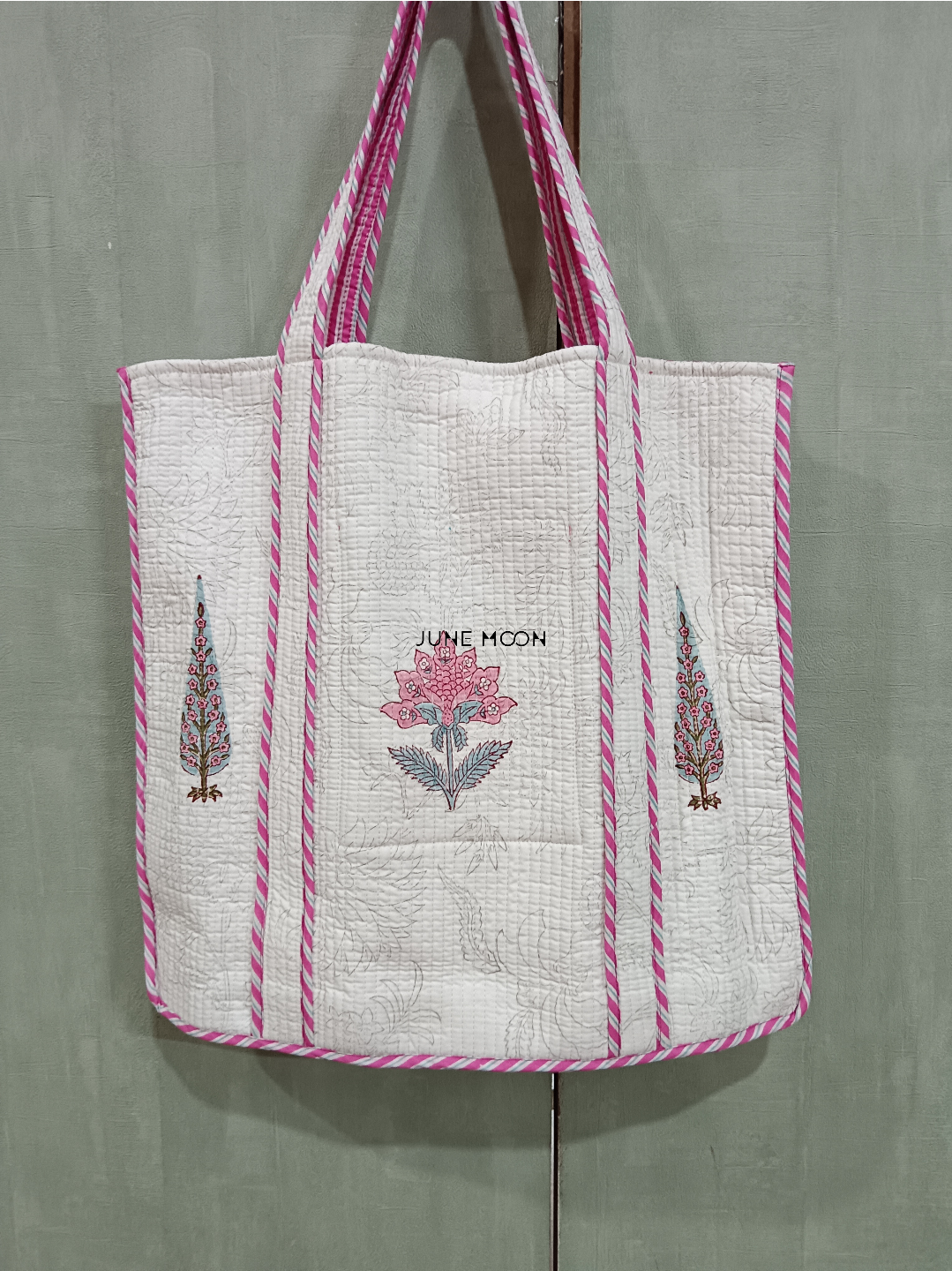 Roza - Block Printed Tote Bag