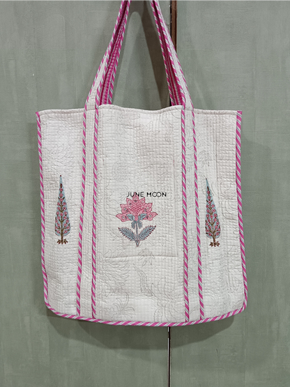 Roza - Block Printed Tote Bag