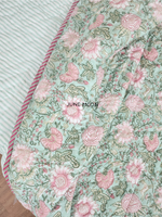 Load image into Gallery viewer, Sagewood - Block Printed Muslin Quilt
