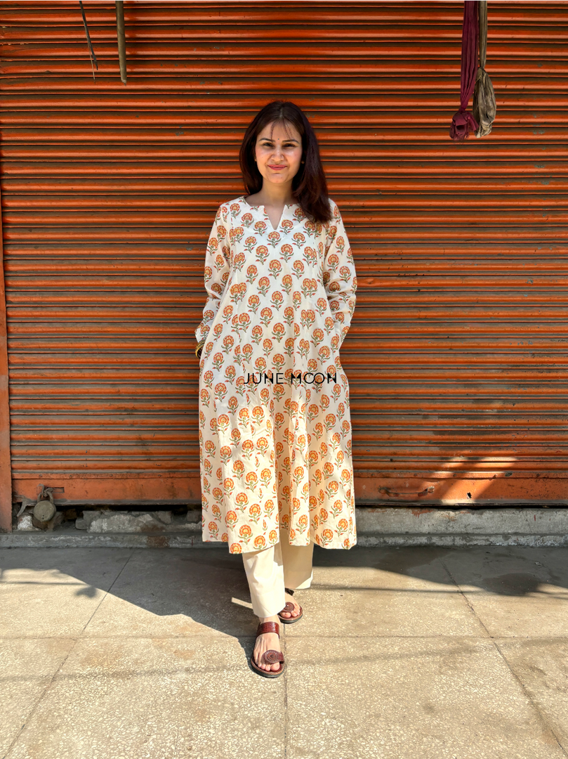 Zohra - Block Printed Kurta