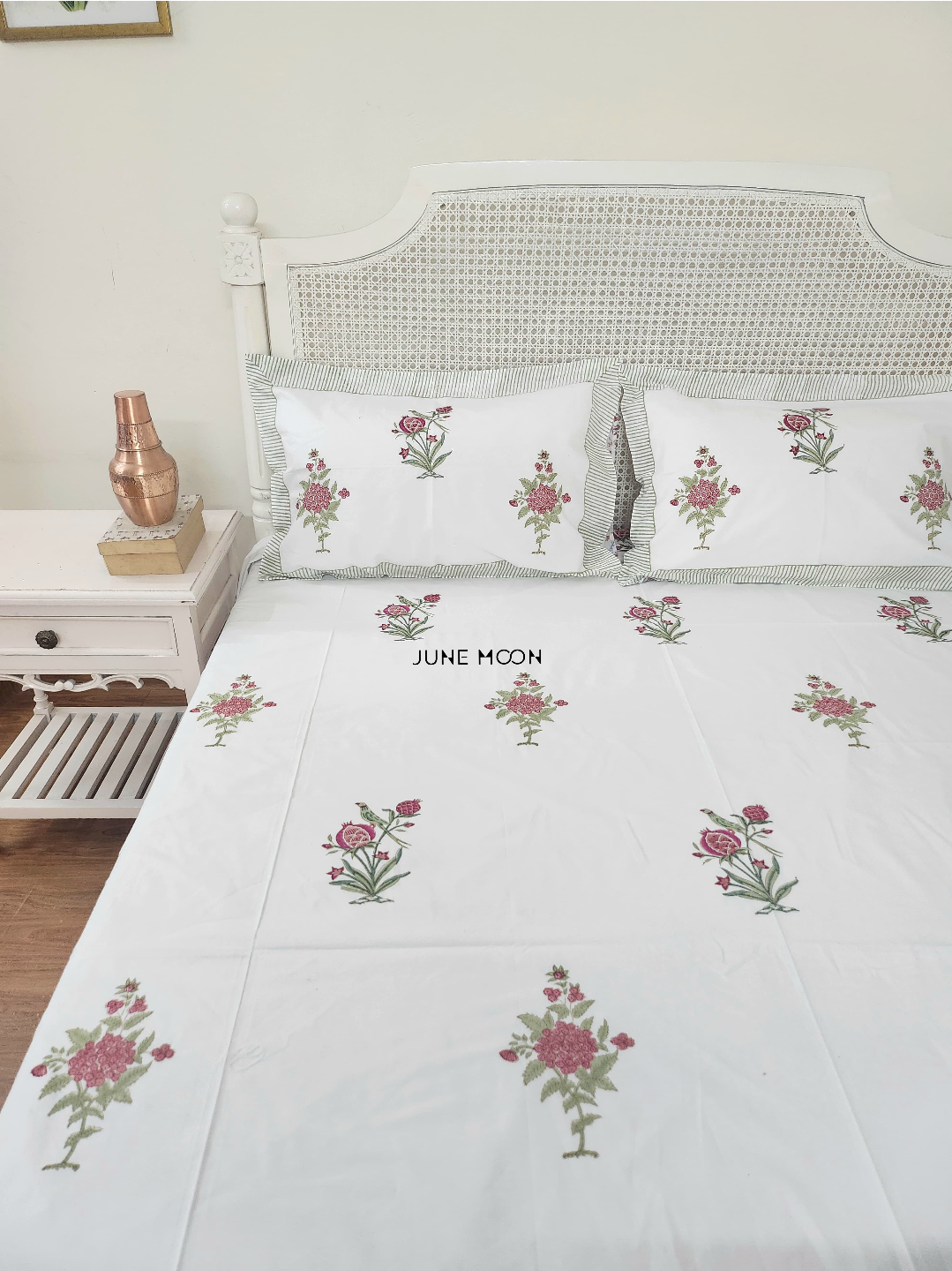 Kudrat - Block Printed Bedsheet Set