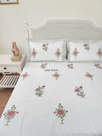Kudrat - Block Printed Bedsheet Set