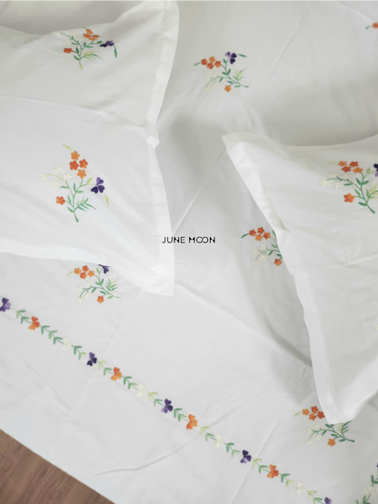 Amelia - Embroidered Bedsheet Set