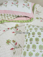 Load image into Gallery viewer, Calm Summer - Block Printed Muslin Quilt
